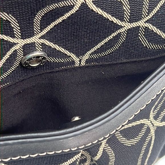 Nine West black canvas purse - Picture 4 of 6